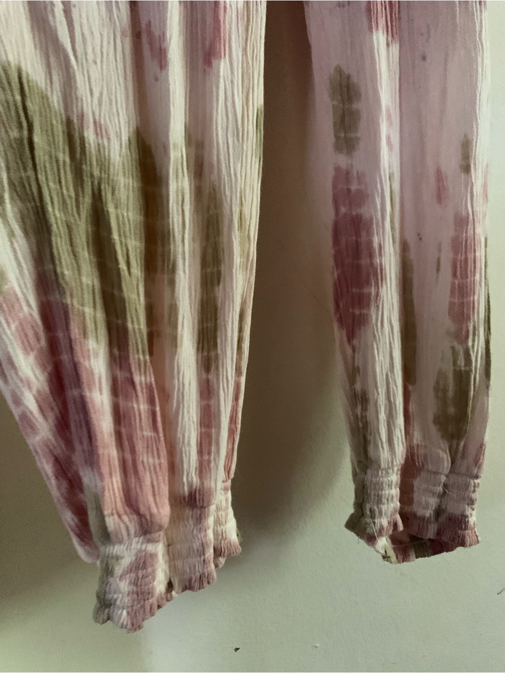 Vintage Havana Pink & Olive Tie-Dye Jumpsuit, Small - Picture 4 of 7